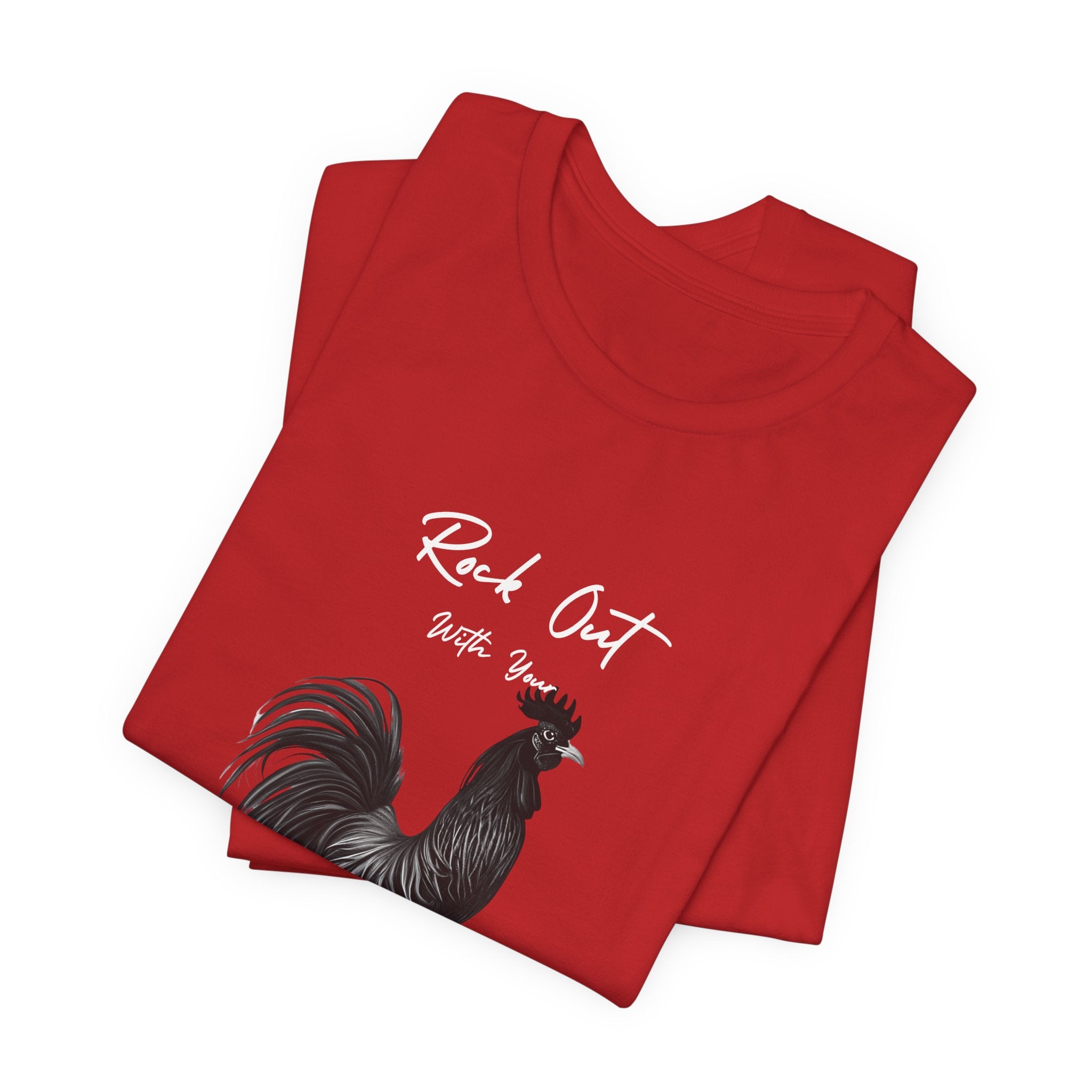 Rooster Silhouette Tee — Vintage Farmhouse Chicken T-Shirt