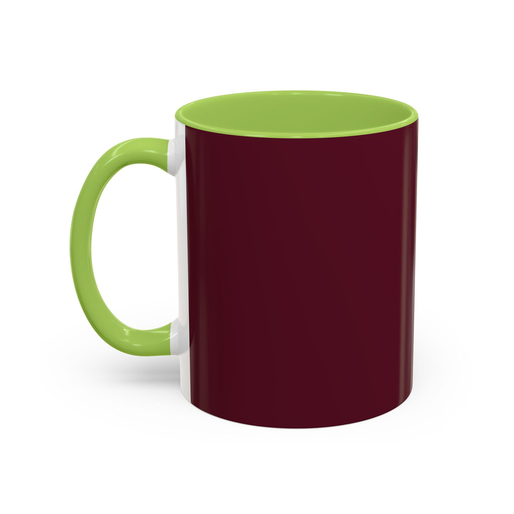 Proverbs 6:9 Burgundy Accent Coffee Mug – Inspirational Scripture Ceramic Mug