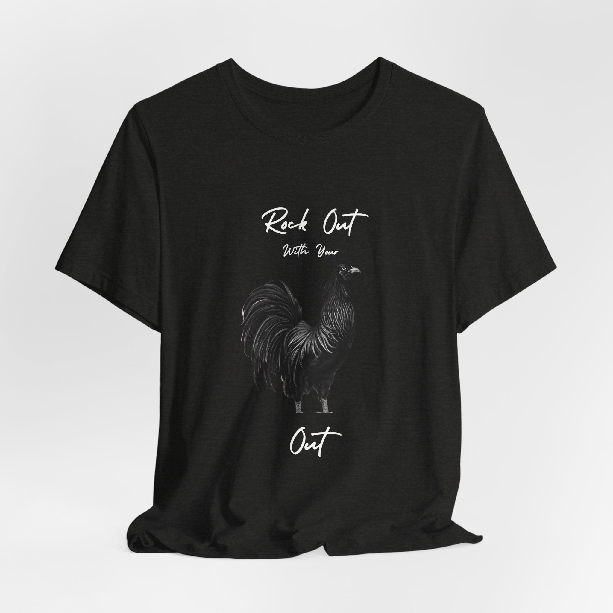 Rooster Silhouette Tee — Vintage Farmhouse Chicken T-Shirt