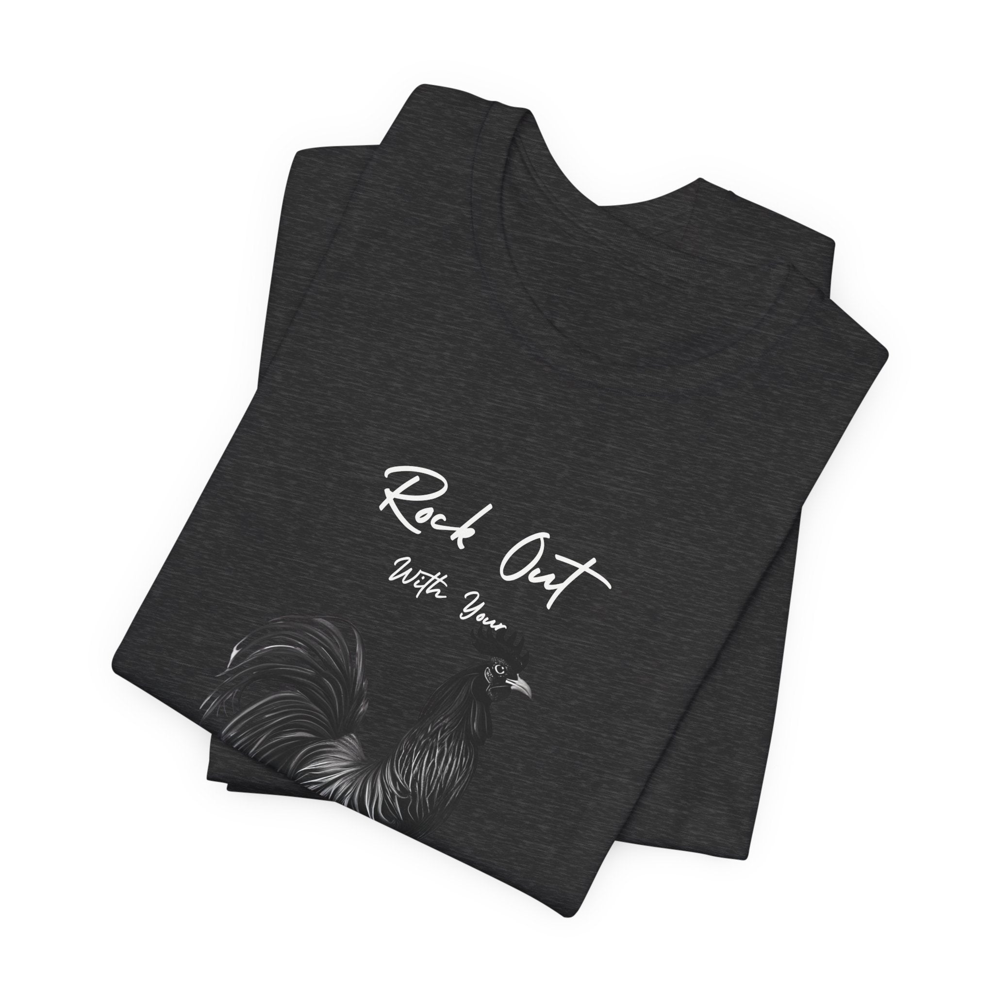 Rooster Silhouette Tee — Vintage Farmhouse Chicken T-Shirt