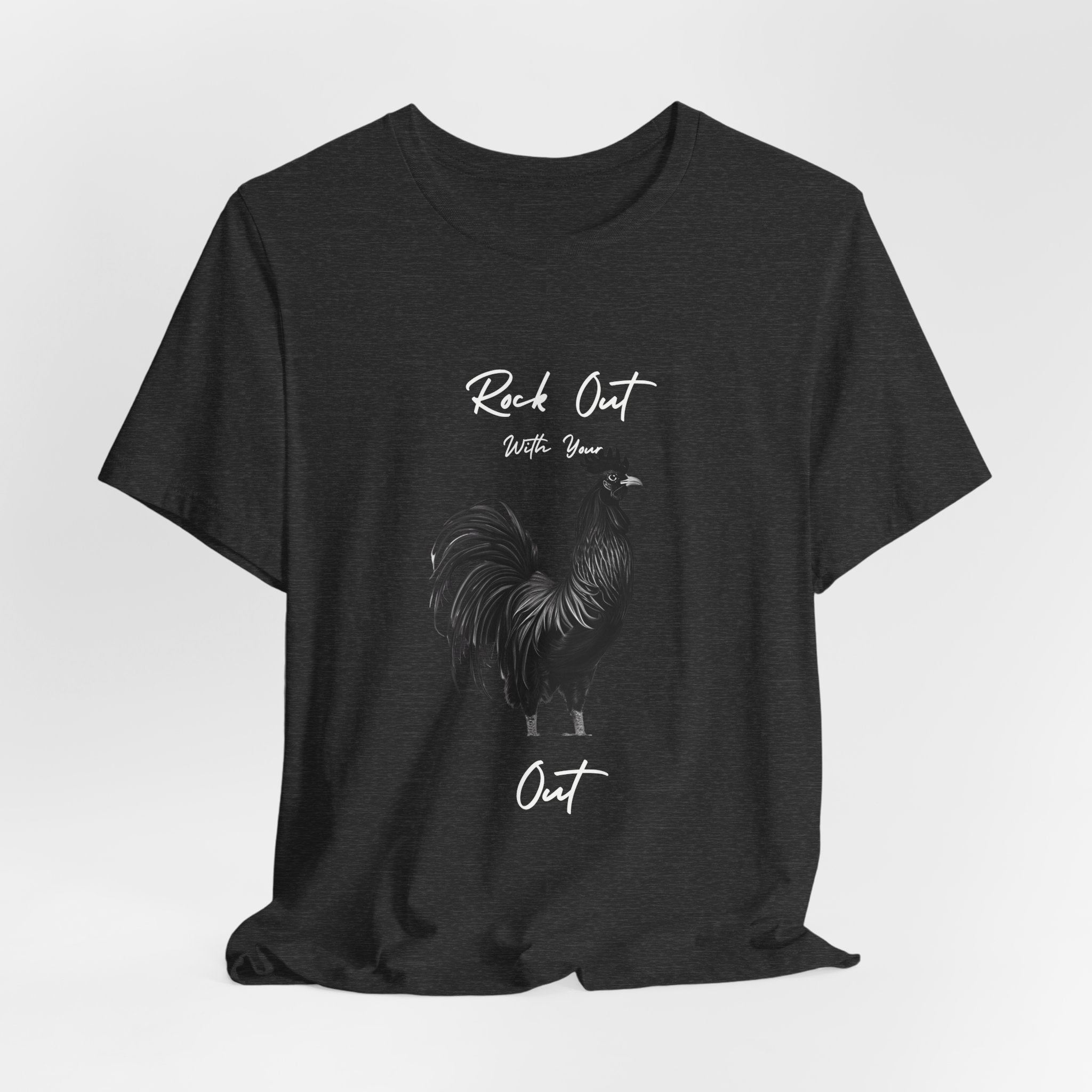 Rooster Silhouette Tee — Vintage Farmhouse Chicken T-Shirt