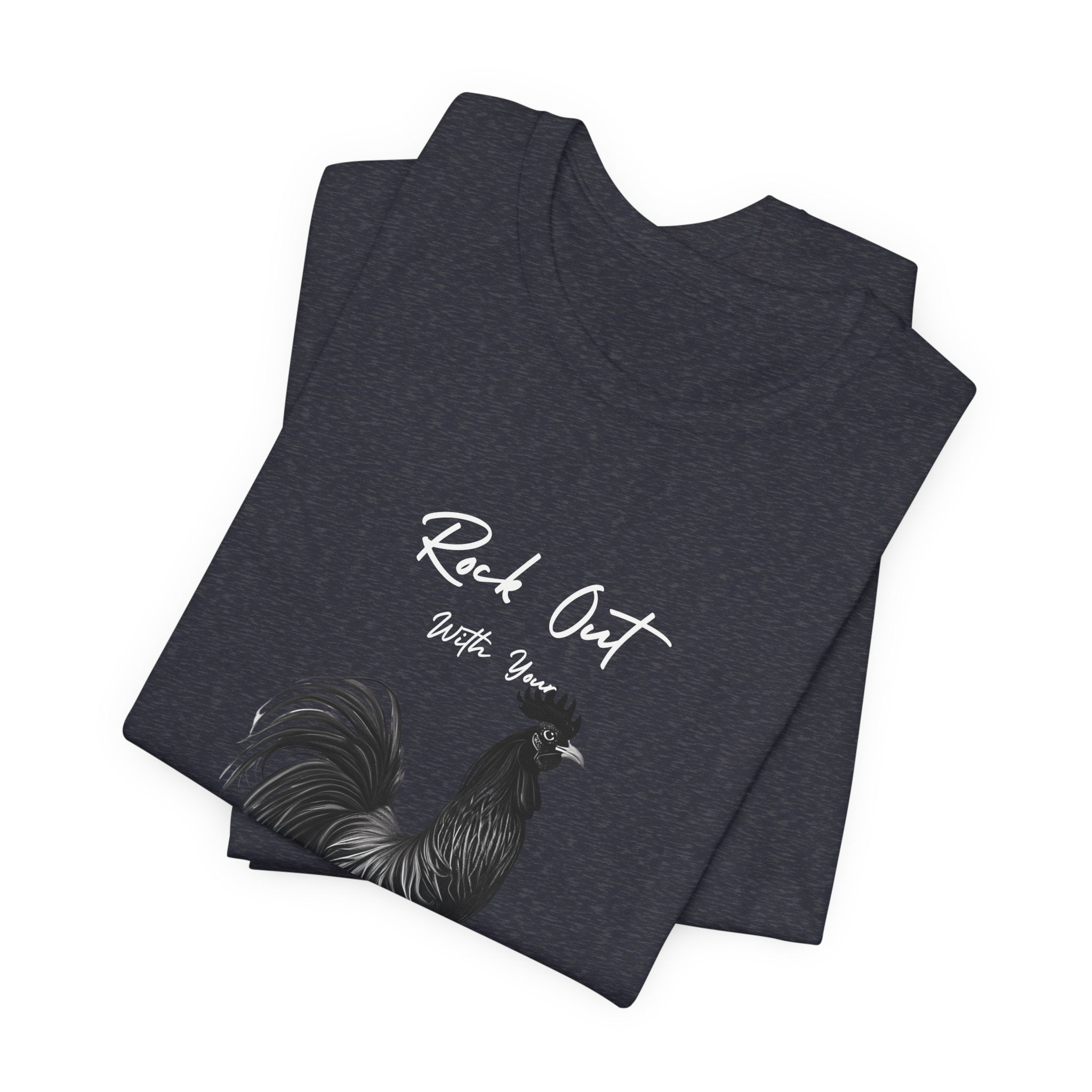 Rooster Silhouette Tee — Vintage Farmhouse Chicken T-Shirt