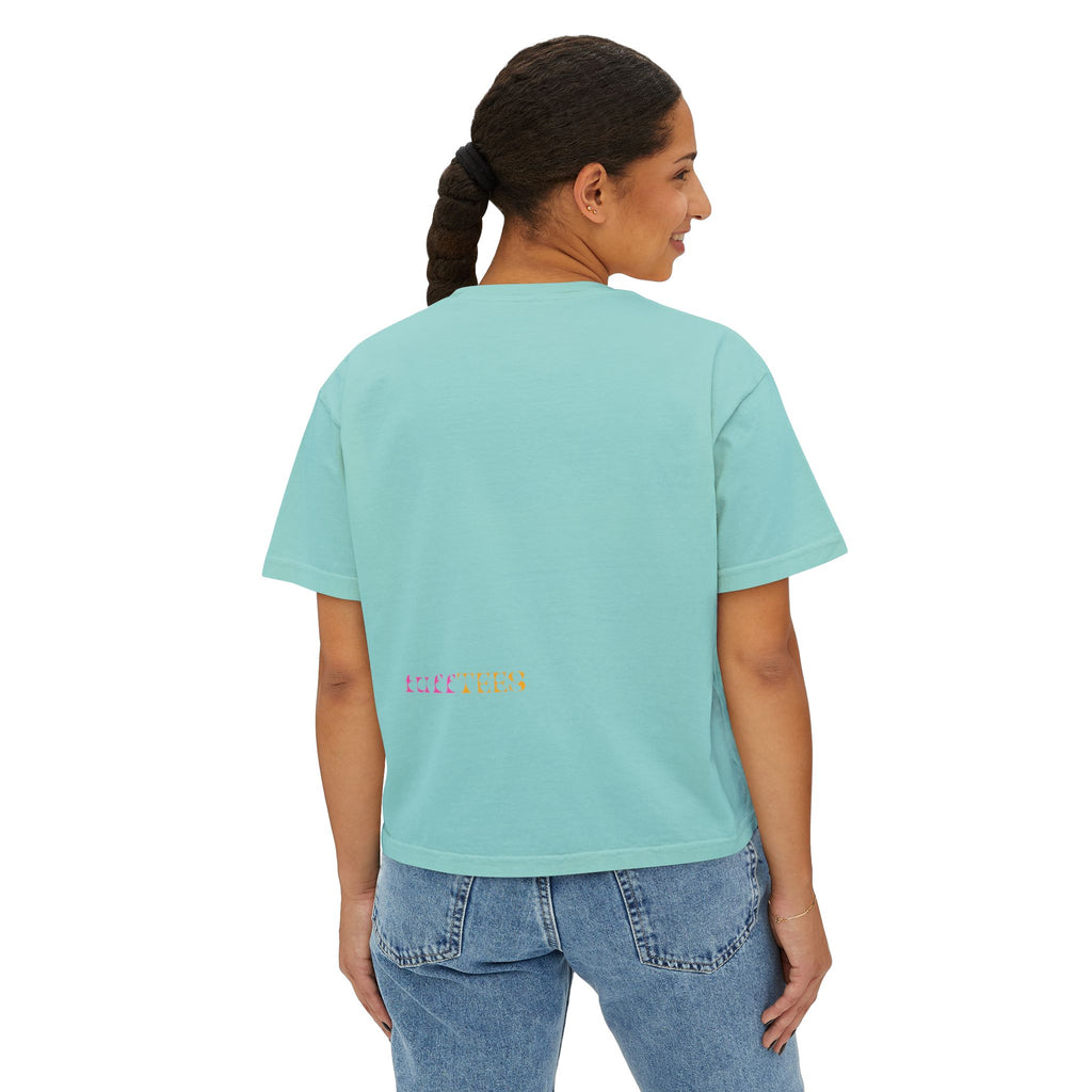 PB&J Cartoon Women's Boxy Tee — Cute Peanut Butter & Jelly Graphic T-Shirt