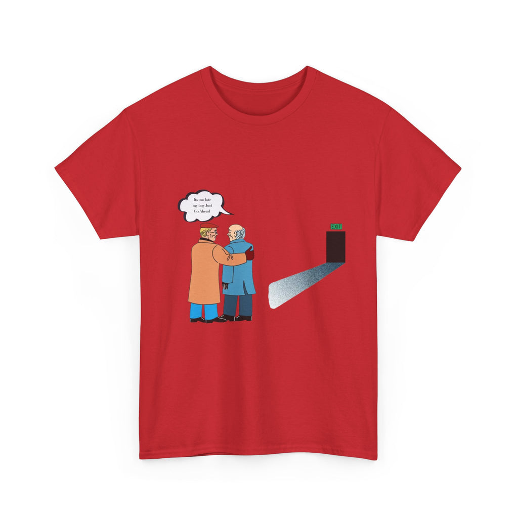 T-Shirt — Retro Hug Cartoon Tee with 'We're In This Together' Speech Bubble
