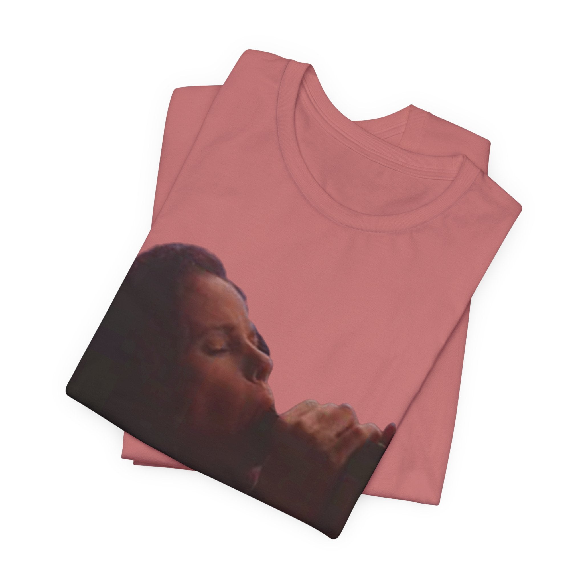 T‑Shirt — Vintage Moody Photo Tee with 'What I Happen to Be Nice to Suck' Text