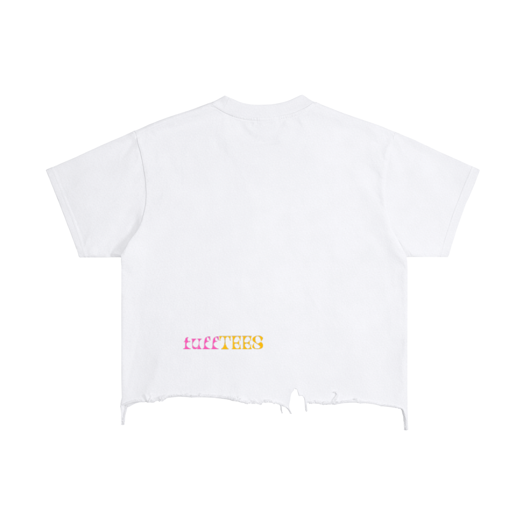 Vintage Wash Boxy Distressed Hem T-Shirt