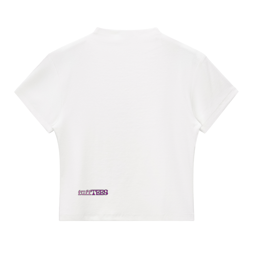 anime girl Slim Fit Mock Neck T-Shirt