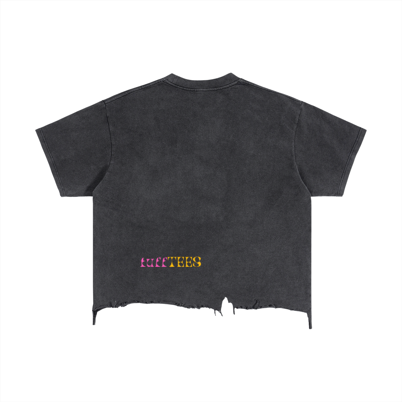 Vintage Wash Boxy Distressed Hem T-Shirt